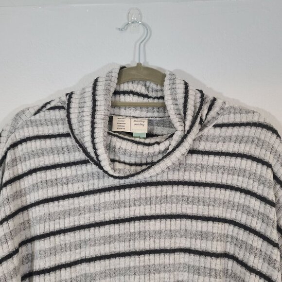 Saturday Sunday Anthropologie Pippa Hacci Cowl Turtleneck Ribbed Sweater Small‎ - Picture 3 of 7